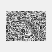 Gecko und Kies Fleecedecke (Vorderseite (Horizontal))