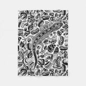 Gecko und Kies Fleecedecke (Vorderseite)