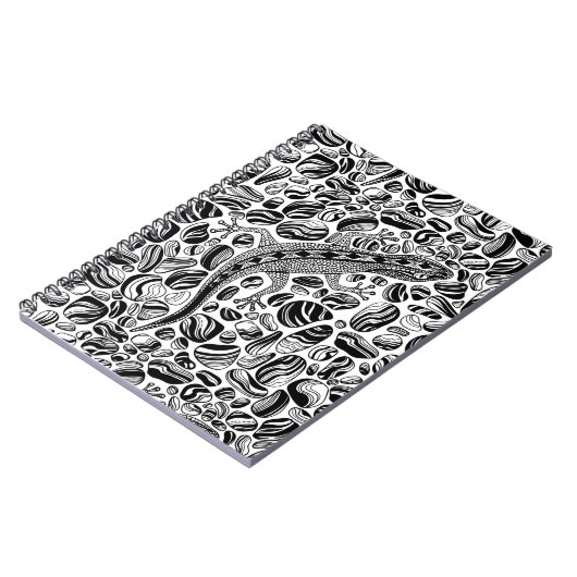 Gecko und Kies Notizblock (Linke Seite)