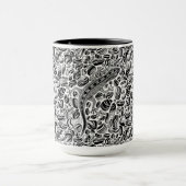 Gecko und Kies Tasse (Zentrum)