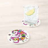 Gecko-Untersetzer Sandstein Untersetzer (Seite)