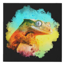 Gecko-Wasserfarben-Reptilienhalter