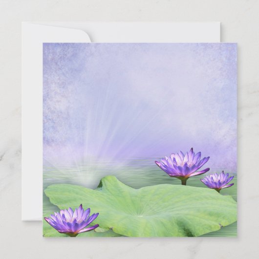 Gecko Water Lily Pad Fun Housewarming Party Einladung (Rückseite)