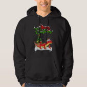 Gecko Xmas Decorations Santa Gecko Christmas Hoodie (Vorderseite)