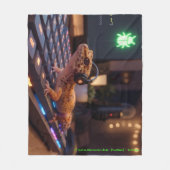 GeckoDev // Cyberpunk-Programmierer-Fleece-Decke Fleecedecke (Vorderseite)