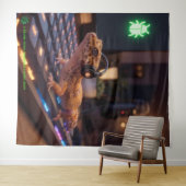 GeckoDev // Cyberpunk-Programmierer-Immersive-Wand Wandteppich (Beispiel (Horizontal))