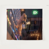 GeckoDev // Cyberpunk-Programmierer-Immersive-Wand Wandteppich (Vorderseite (Horizontal))