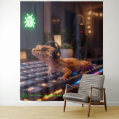GeckoDev // Cyberpunk-Programmierer-Immersive-Wand Wandteppich (Beispiel)
