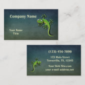 Geckodunkle Leinenbeschaffenheit Visitenkarte (Vorne/Hinten)