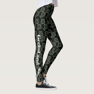 GeckoLand Green-Blume Leggings