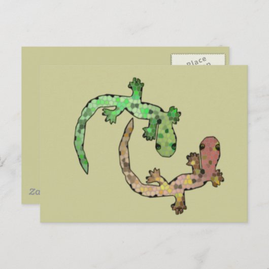 Geckoland Postkarte (Vorne/Hinten)