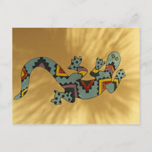 Geckoleech auf Wand, Tucson, Arizona, Postkarte