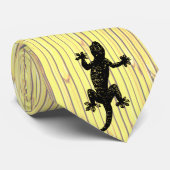 Geckos an der Bambusmauer - Krawatte (Gerollt)