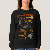 Geckos Animals of the World Crested Leopard Gecko  Sweatshirt (Vorderseite)