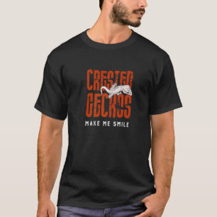 Geckos bringen mich zum Lächeln exotische Eidechse T-Shirt