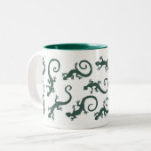 geckos_EMERALD_mug Zweifarbige Tasse (Vorderseite Links)