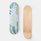 Geckos im Dschungel #2 #decor #art Skateboard (Vorderseite)