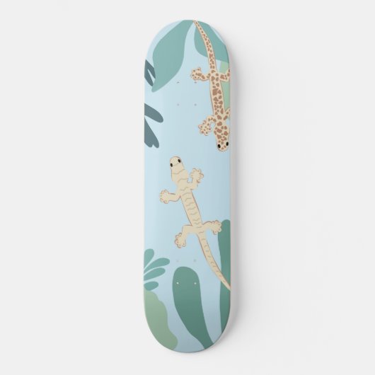 Geckos im Dschungel #2 #decor #art Skateboard (Vorderseite)
