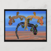 Geckos im Feuertal Postkarte (Vorderseite)