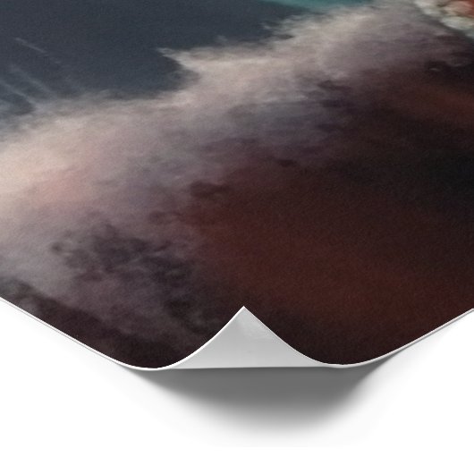 Geckos mit niedlichem Winterhut Poster (Ecke)