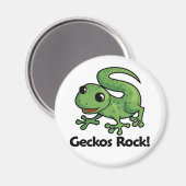 Geckos Rock! Magnet (Vorderseite/Rückseite)