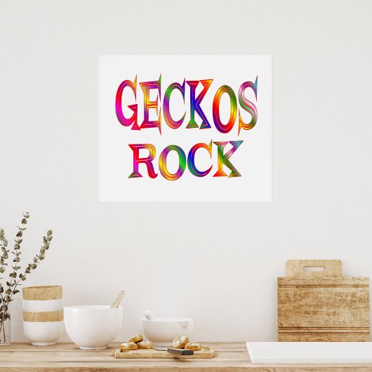 Geckos Rock Poster (Küche)