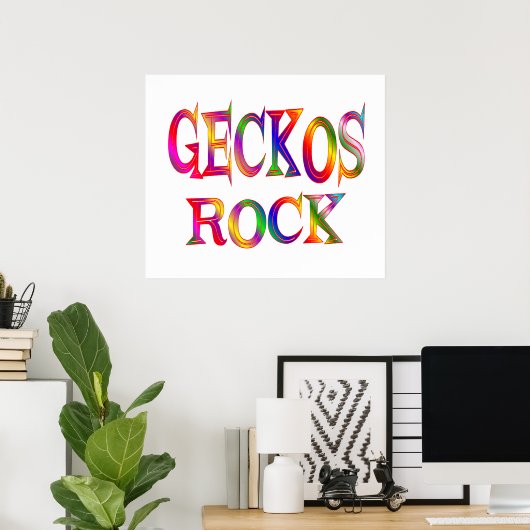 Geckos Rock Poster (Heimbüro)