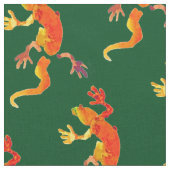 Geckotiereidechsenreptil-Aquarellkunst Stoff (Nahaufnahme)