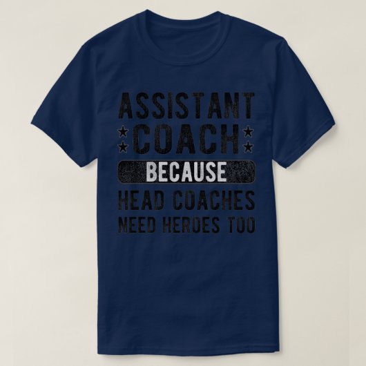 Gecoacht Assistant Coach Sports Assistant T-Shirt (Design vorne)