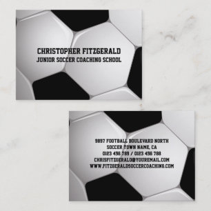 Gecoacht Fußballball-Ball Visitenkarte