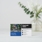 Gecoacht Radfahren | Lehrbeauftragter Visitenkarte (Stehend Vorderseite)