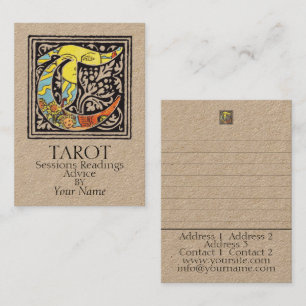Gecoacht Tarot, Readings, Ratschläge - Visitenkart Visitenkarte