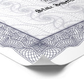 GED General High School Equivalency Diploma Copy Poster (Ecke)