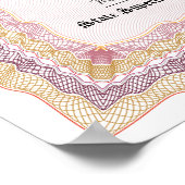 GED General High School Equivalency Diploma Copy Poster (Ecke)