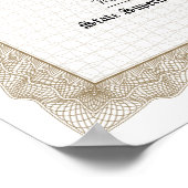 GED General High School Equivalency Diploma Copy Poster (Ecke)