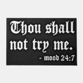 GEDACHT DARF MIR NICHT VERSUCHEN FUßMATTE (Vorderseite)