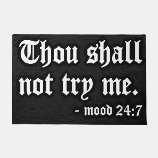 GEDACHT DARF MIR NICHT VERSUCHEN FUßMATTE (Vorderseite)