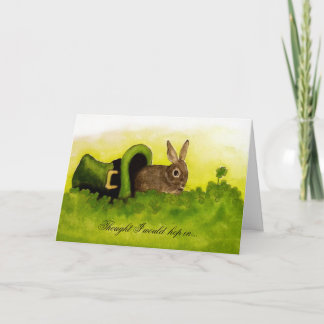 Gedacht Hop ich glücklichen St Patrick Tagesin der Karte