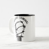 Gedachte kriminelle Tasse (Vorderseite Links)