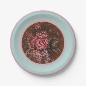 Gedächtliche Rose Pappteller (Vorderseite)