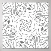 Gedächtlicher Sommer: Funny Melmelting Cats Colori Poster (Vorne)