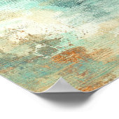 Gedächtnis, Abstrakte Landschaftsbäume Kunstmalere Poster (Ecke)