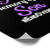 Gedächtnis einer Arzneimittelüberdosierung Poster (Ecke)