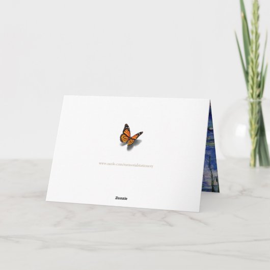 Gedächtnis für das Beileid der Lilien für den Wass Karte (Rückseite)