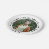 Gedächtnis für das Gedächtnis "Schwarzer Text fehl Pappteller (Schrägansicht)