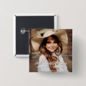 Gedächtnis für das klassische Foto der Erinnerung Button (Vorne & Hinten)