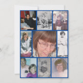 Gedächtnis für das White Daffodil Love Memory 9 Fo Einladung (Vorderseite)