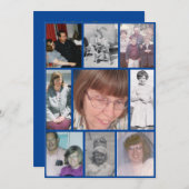 Gedächtnis für das White Daffodil Love Memory 9 Fo Einladung (Vorne/Hinten)