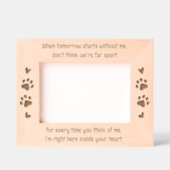 Gedächtnis für Hunde Haustier Foto aus Holz Geätzte Rahmen (Vorderseite)