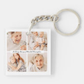 Gedächtnis im Gedächtnis Moderne Elegante 4 Fotos Schlüsselanhänger (Rückseite)